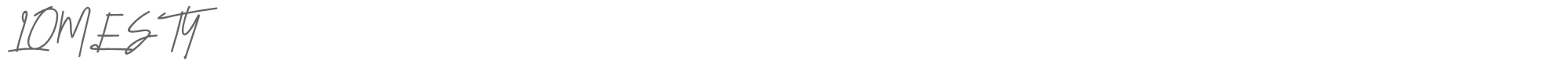 Sample characters Lomesty Font